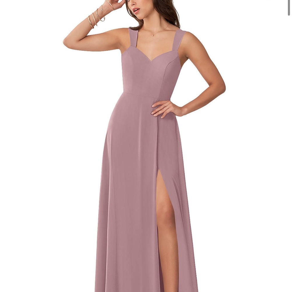 Azazie Julie, color dusty rose, size 18